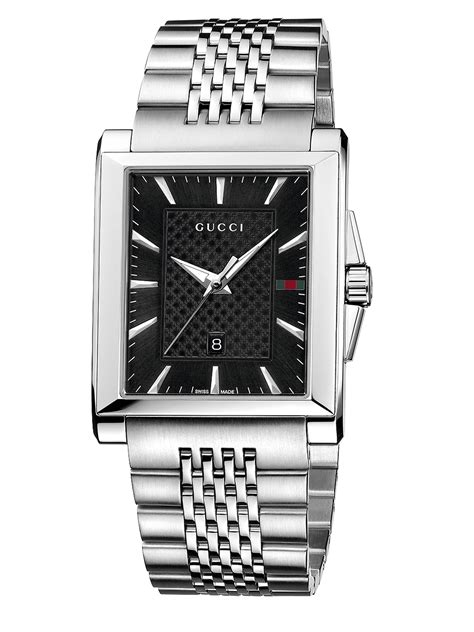 mens small square gucci watch|Gucci rectangular watch.